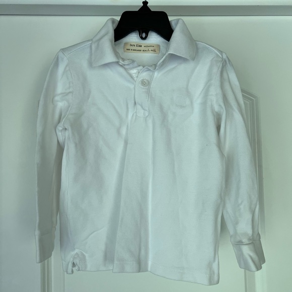 White zara kids long sleeve polo shirt. Size 5 - Picture 12 of 13